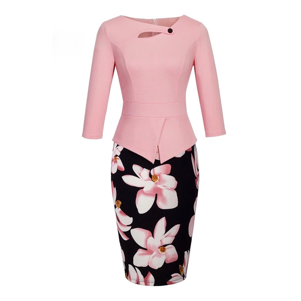 NEW Homeyee Floral Print Dress